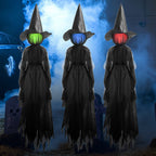 Glowing Voice-Activated Witch Halloween Decorations