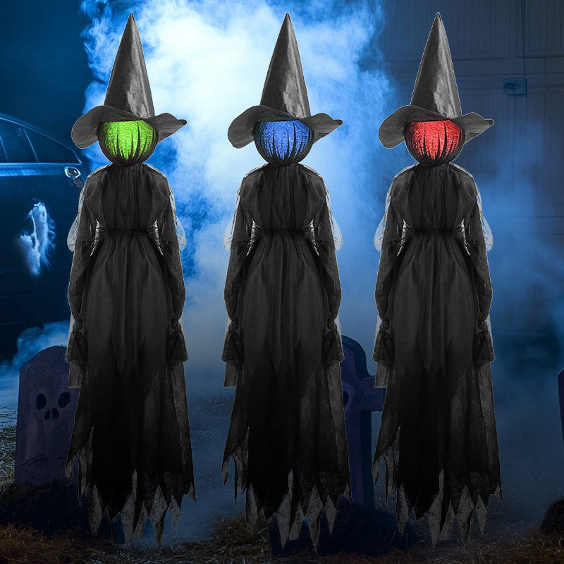 Glowing Voice-Activated Witch Halloween Decorations