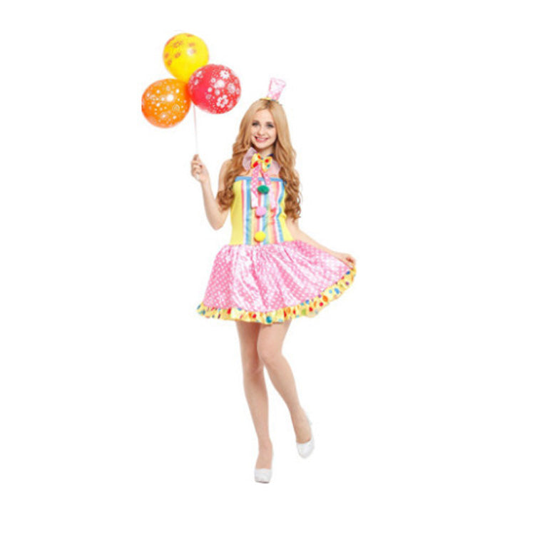 Halloween Clown Costume for Cosplay and Stage Performance