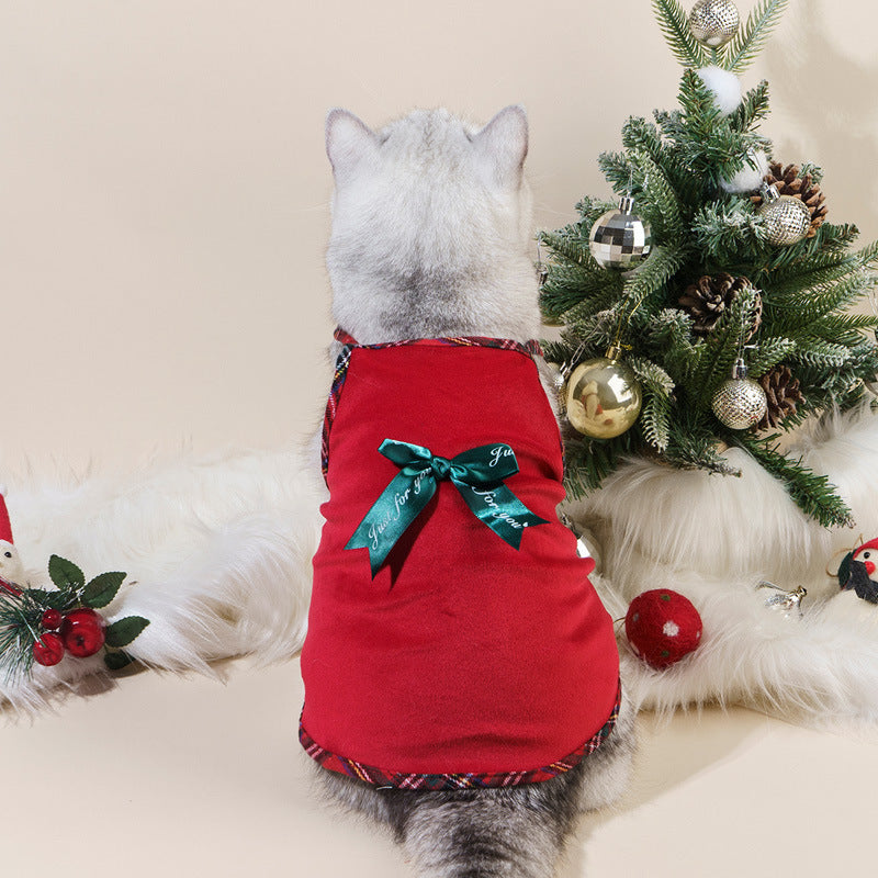 Halloween Christmas Pet Dog Dress Wizard Skirt Bat Costume