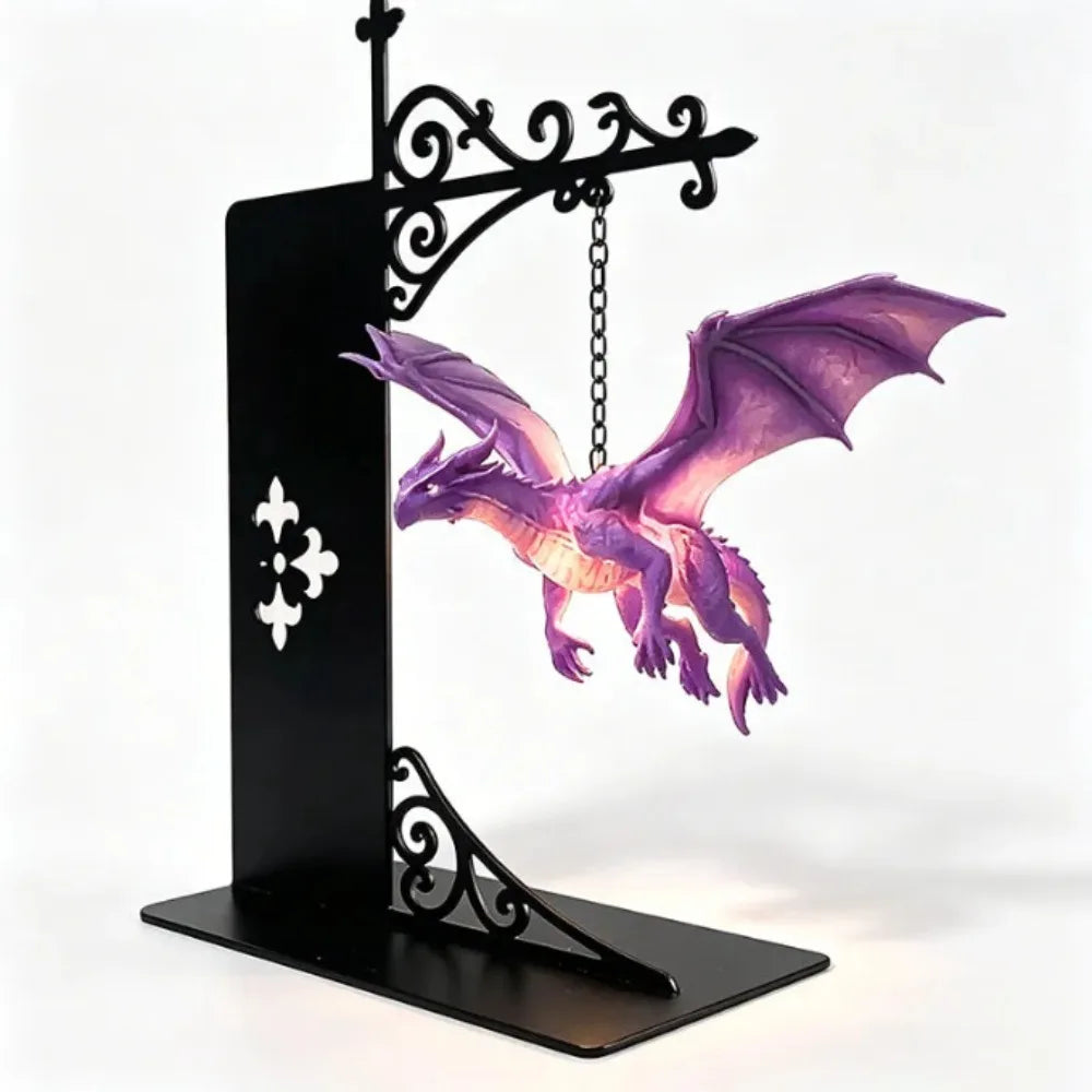 Vintage Dragon Bookshelf Lamp