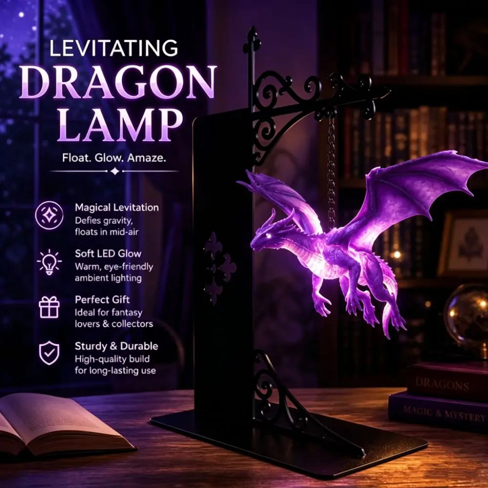 Vintage Dragon Bookshelf Lamp