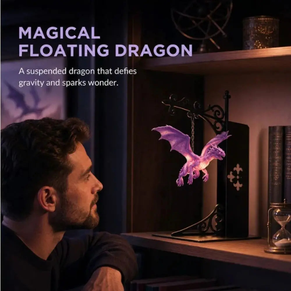 Vintage Dragon Bookshelf Lamp