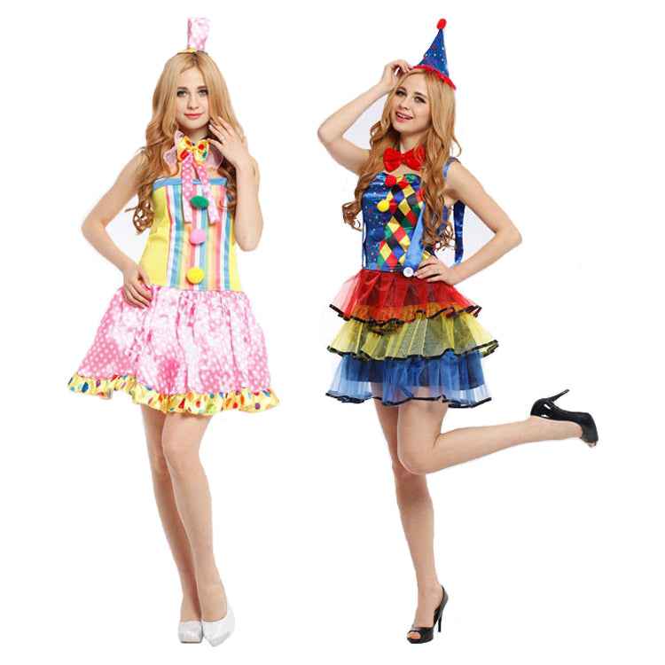 Halloween Clown Costume for Cosplay and Stage Performance