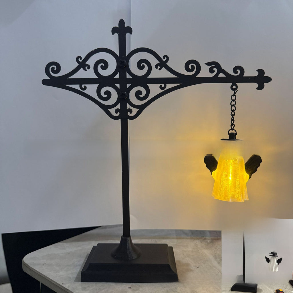 Decorative Iron Lantern Light for Shelf Desk Garden