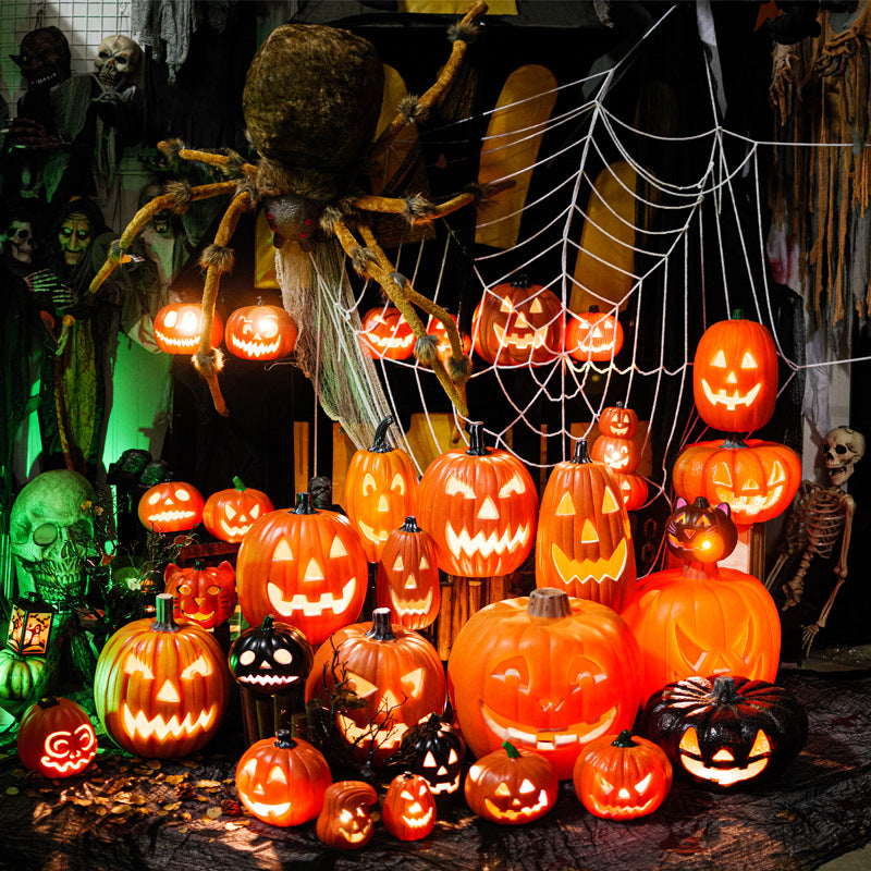 LED Halloween Pumpkin Lantern with Multiple Designs