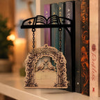 Library bookshelf lighting fixture