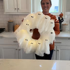 Halloween Light-Up Ghost Garland Front Door Decoration Pendant