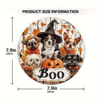 Halloween Stand Wooden Craft House Number Hanging Decoration