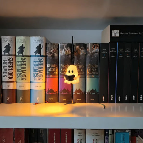 Ghost Bookshelf Decorative Lantern