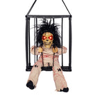 Halloween hanging Ghost toy prisoner cage ghost