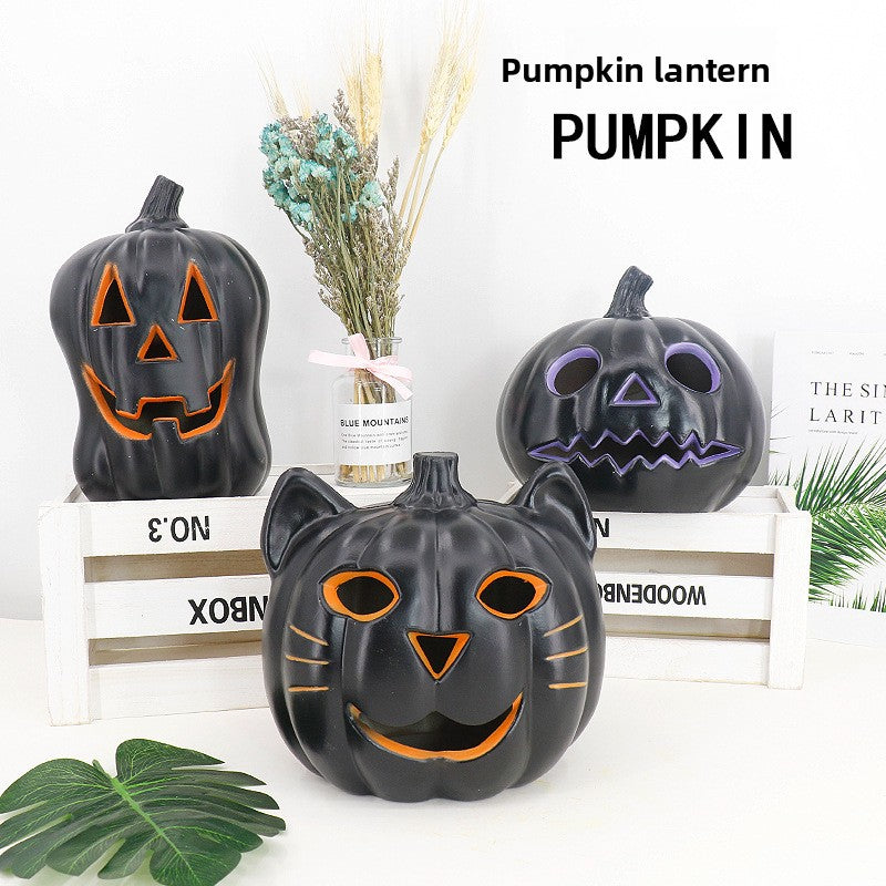 LED Halloween Pumpkin Lantern with Multiple Designs