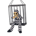Halloween hanging Ghost toy prisoner cage ghost