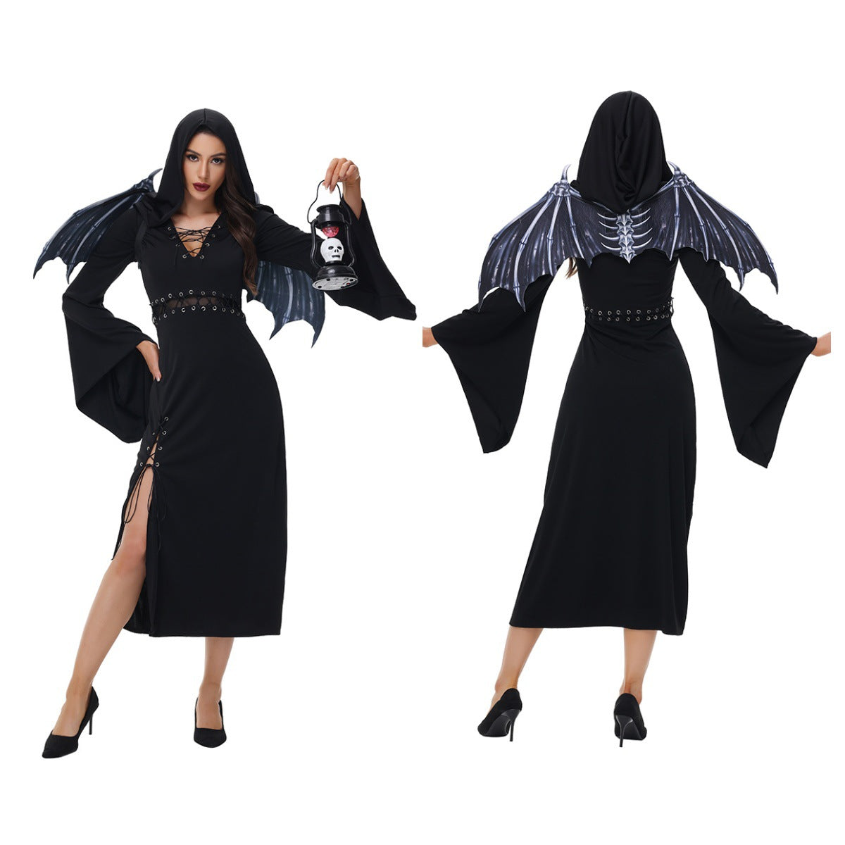 Gothic Halloween Costume Long Dress