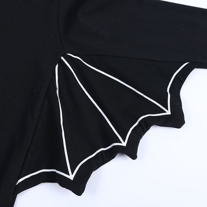 Infant Halloween Bat Romper Long Sleeve Baby Jumpsuit