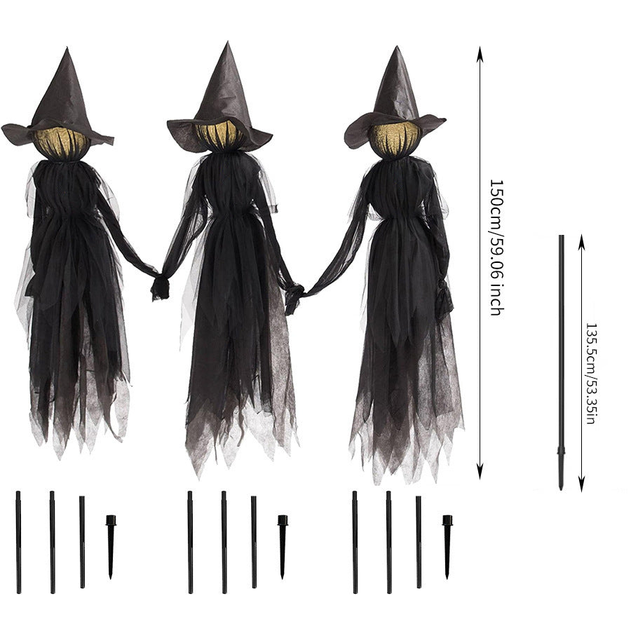 Glowing Voice-Activated Witch Halloween Decorations