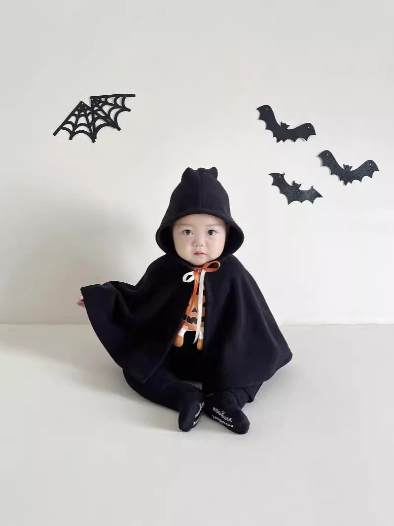 Halloween Kids Cloak Warm Fleece Cape