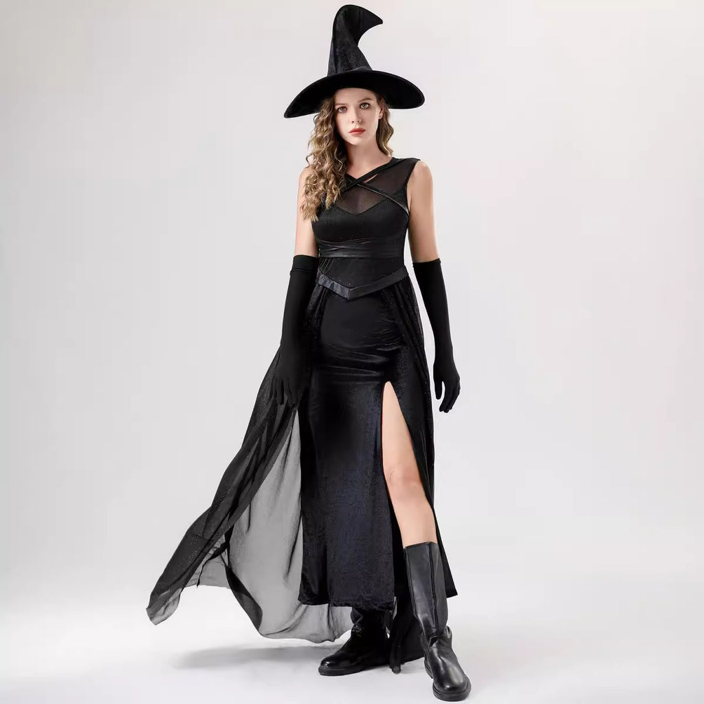 Halloween Costume Dress with Hat and Gloves