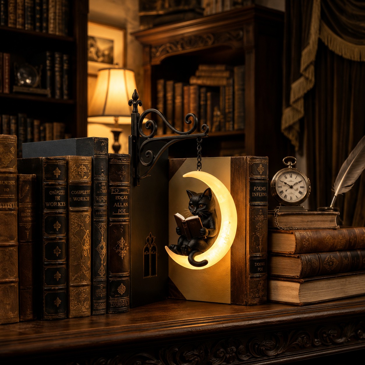 Vintage Decorative Bookshelf Lantern Lighting