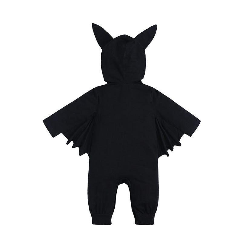 Infant Halloween Bat Romper Long Sleeve Baby Jumpsuit
