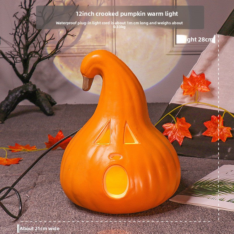 LED Halloween Pumpkin Lantern with Multiple Designs