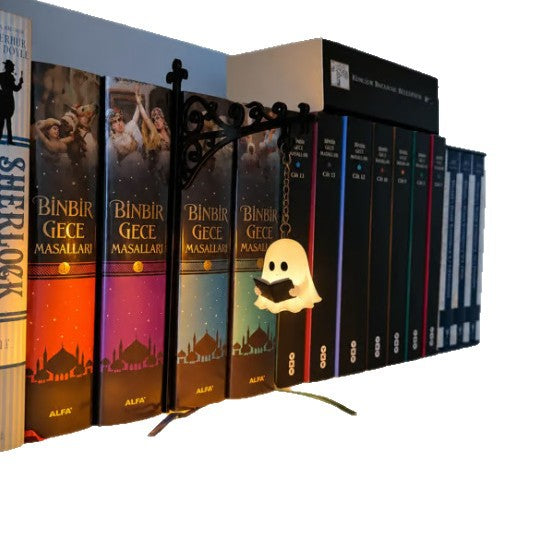 Ghost Bookshelf Decorative Lantern