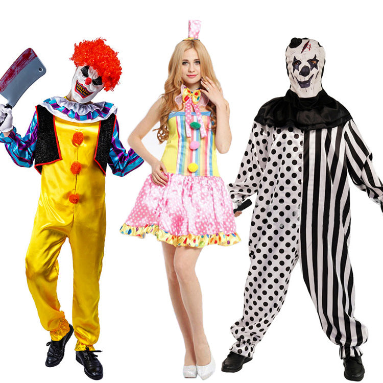 Halloween Clown Costume for Cosplay and Stage Performance