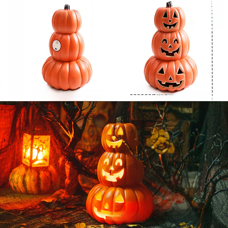 LED Halloween Pumpkin Lantern with Multiple Designs