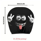 Elastic Car Print Headrest Covers