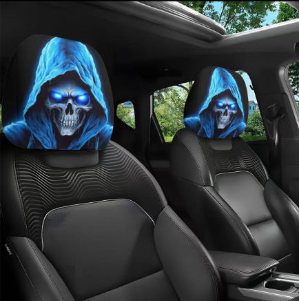 Elastic Car Print Headrest Covers