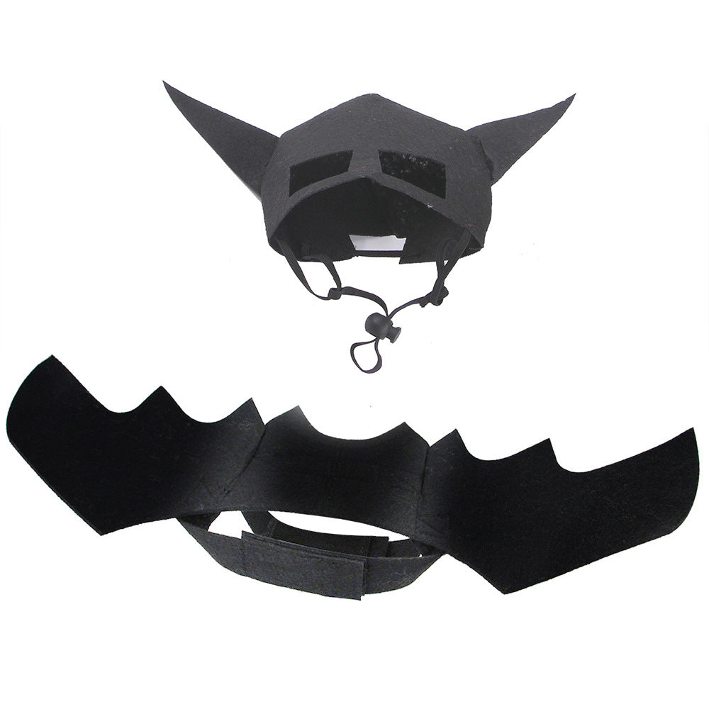 Pet Halloween Costume with Bat Wings
