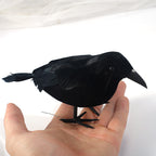 Simulated Black Crow Feather Halloween Decoration