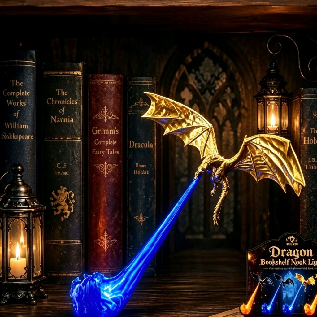 Dragon Bookshelf Nook Light
