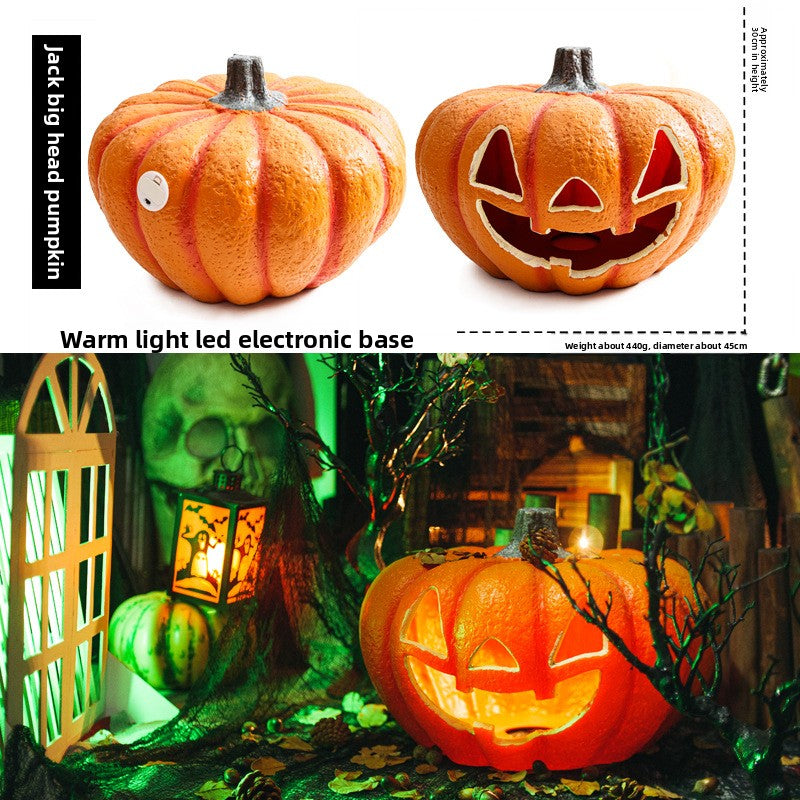 LED Halloween Pumpkin Lantern with Multiple Designs