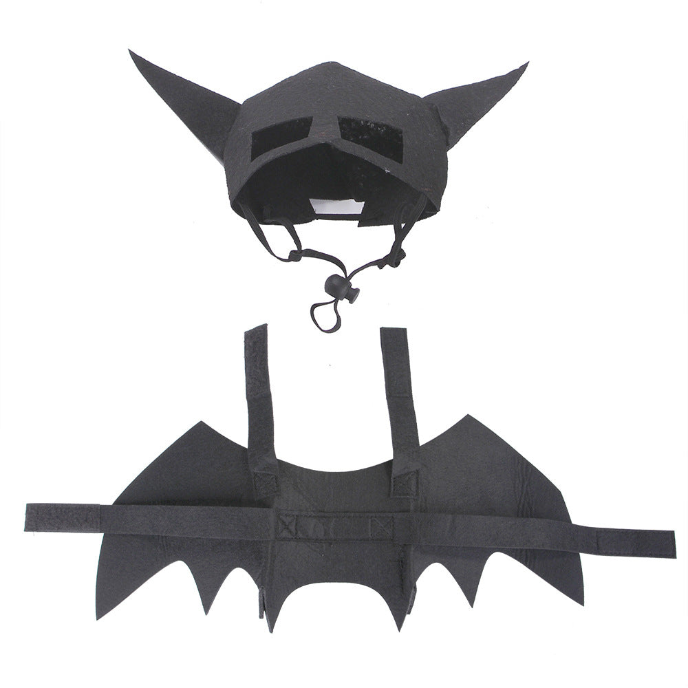 Pet Halloween Costume with Bat Wings