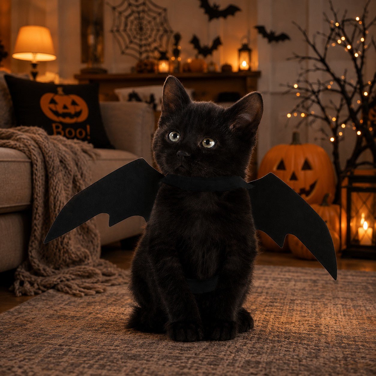 Halloween Pet Bat Wings Cat Dog Decoration Supplies