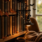 Library bookshelf lighting fixture