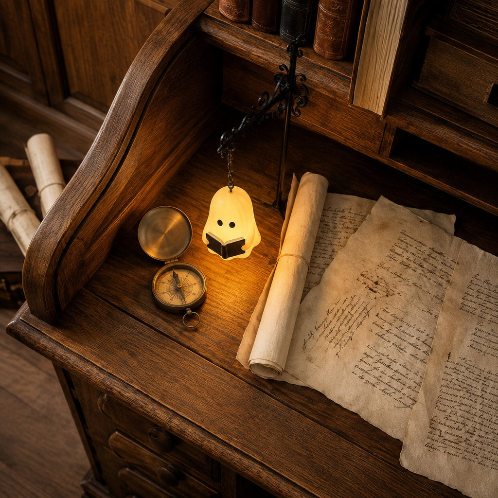 Ghost Reading Lantern – LED Bookshelf Night Light