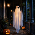 Large Hanging Swing Ghost Halloween Decoration with Lights