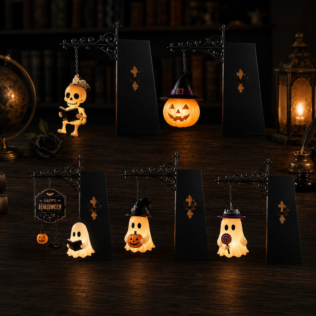 Library Bookshelf Lighting Lantern Iron Crafts