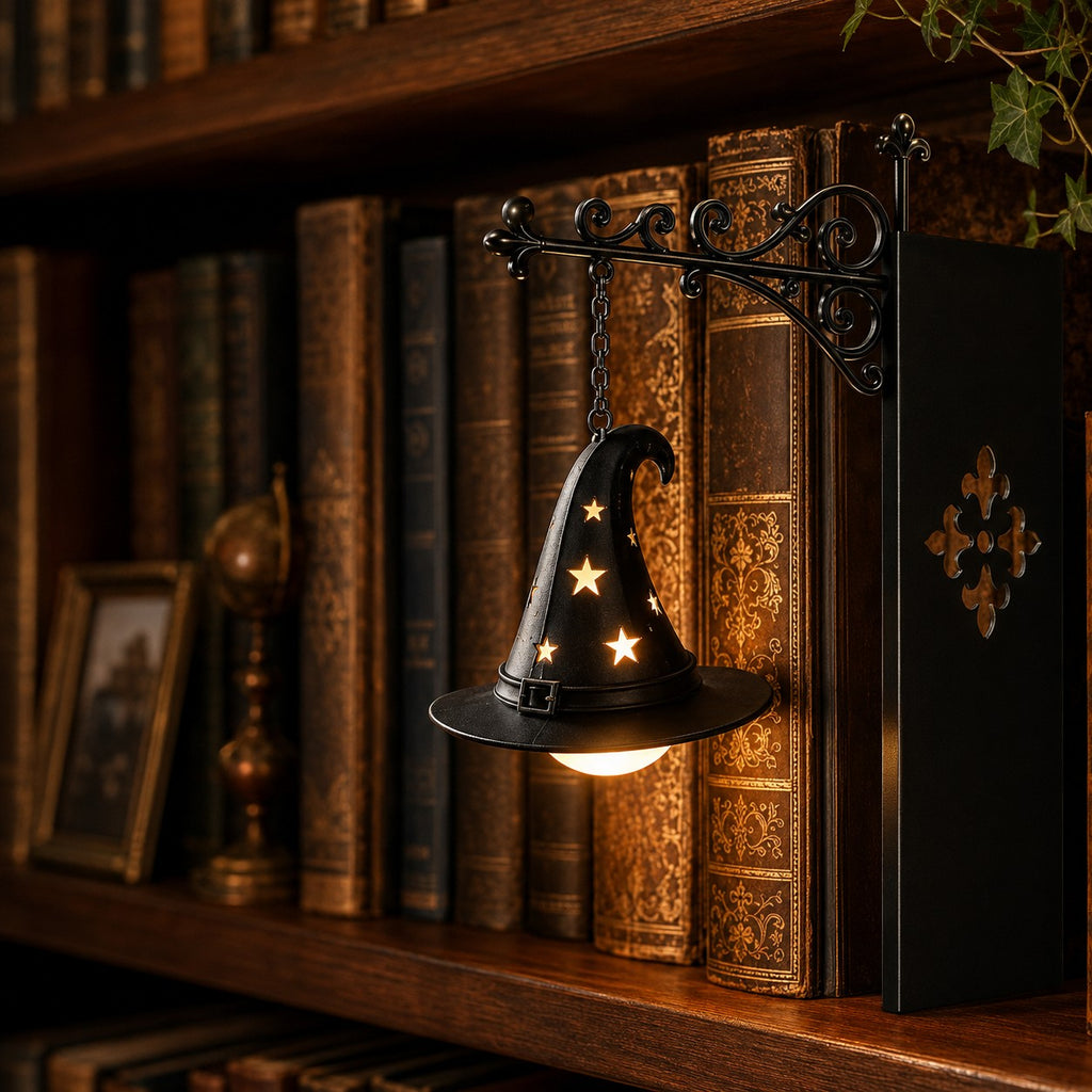 Library bookshelf lighting fixture