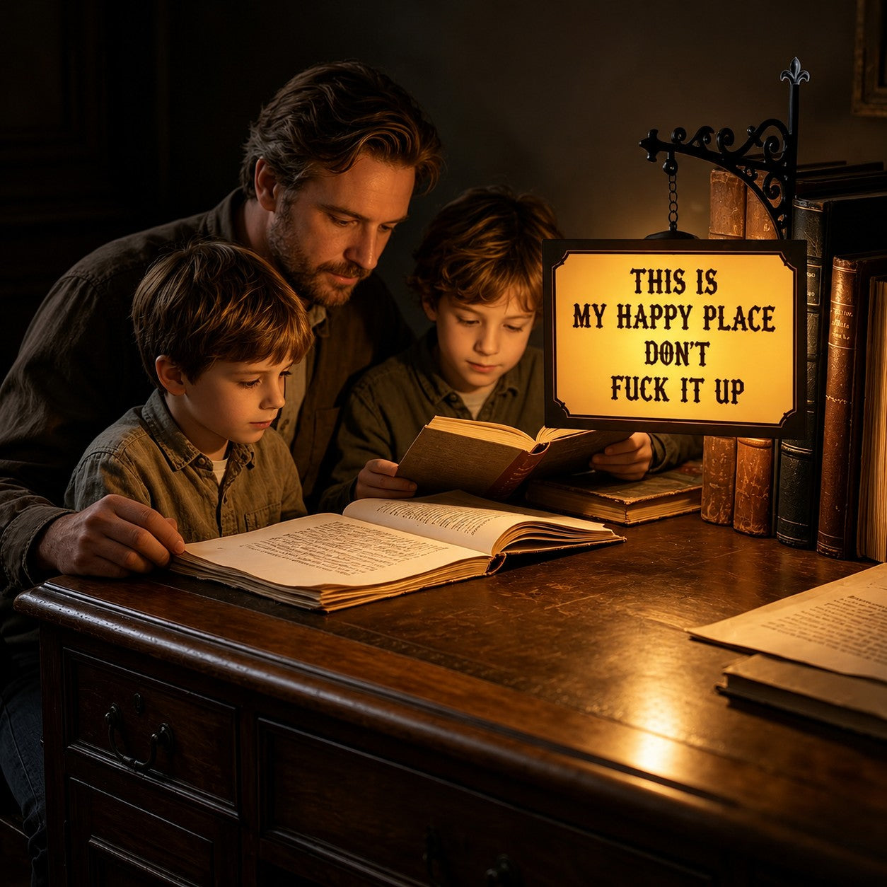 Library Lantern Decoration Bookshelf Lighting
