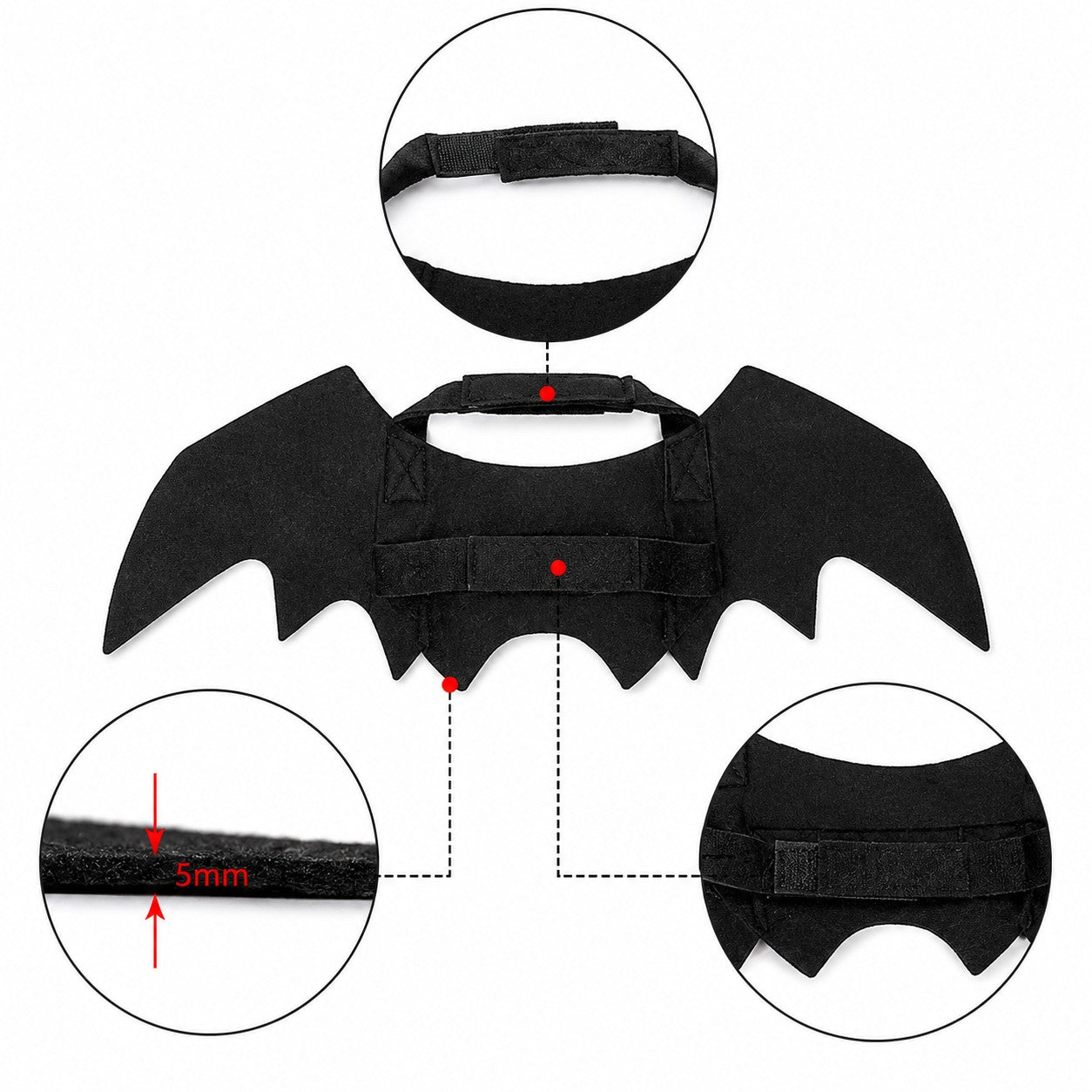 Halloween Pet Bat Wings Cat Dog Decoration Supplies