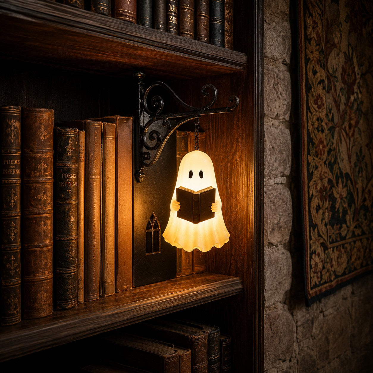 Vintage Decorative Bookshelf Lantern Lighting
